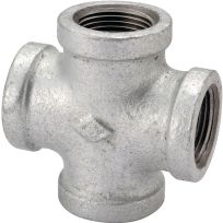 Galvanized Pipe Cross, 1/2 IN, 0745