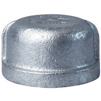 Galvanized Pipe Cap, 3/4 IN, 18-3/4G