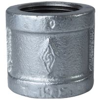 Galvanized Pipe Coupling, 1-1/4 IN, 21-1 1/4G
