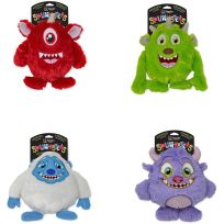 Spunky Pup Spunksters Monster Plush with Squeaker Dog Toy, Assorted (Styles May Vary), 2113