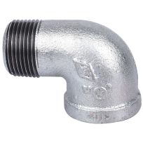Galvanized 90 Degree Pipe Elbow, 1 IN, 6-1G