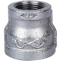 Galvanized Reducer Pipe Coupling, 1 IN FPT x 3/4 IN FPT, 24-1X3/4G