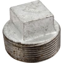 Galvanized Pipe Plug, 1 IN MPT, 31-1G