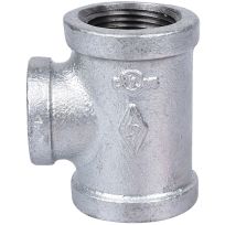 Galvanized Reducer Pipe Tee, 1 IN x 1 IN x 3/4 IN FPT, PPG130R-25X20