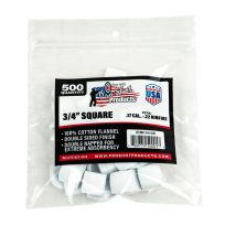 Pro-Shot Products Cotton Flannel Gun Cleaning Patches, 3/4" Square, 500-Count, 3/4-500