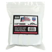 Pro-Shot Products Cotton Flannel Gun Cleaning Patches, 1-3/4" Square, 500-Count, 13/4-500