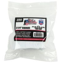 Pro-Shot Products Cotton Flannel Gun Cleaning Patches, 2-1/4" Square, 250-Count, 21/4-250
