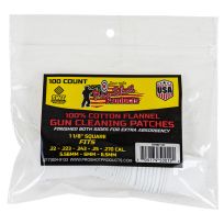 Pro-Shot Products Cotton Flannel Gun Cleaning Patches, 1-1/8" Square, 100-Count, 101