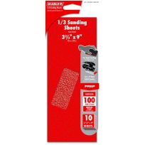 DIABLO® 100-Grit 1/3 Sanding Sheets, 10-Sheets, DCS323100S10G, 3-2/3 IN x 9 IN