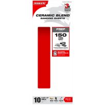 DIABLO® 150-Grit 1/3 Sanding Sheets, 10-Sheets, DCS323150S10G, 3-2/3 IN x 9 IN