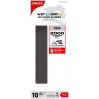 DIABLO® 2000-Grit 1/3 Wet/Dry Sanding Sheets, 10-Sheets, DCS323200010W, 3-2/3 IN x 9 IN