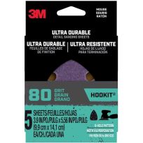 3M™ Ultra Durable Detail Sanding Sheets, 5-Sheets, 27380, 10 YD x 4-1/2 IN