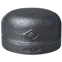 Black Steel Pipe Cap, 1/2 IN FPT, B300 32