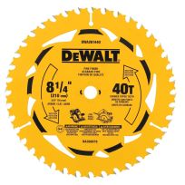 DEWALT 40T Circular Saw Blade, DWA281440, 8-1/4 IN