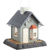 Northstates Bayside Cottage Hopper Birdfeeder, 9282, Gray, 5 LB