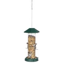 Northstates 2-In-1 Hinged-Port Tube Birdfeeder, 9311, Green, 1.5 LB
