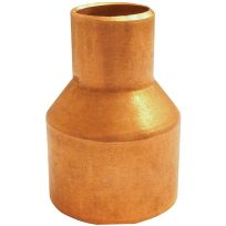 Copper Reducer Pipe Coupling with Stop, 1/2 IN x 3/8 IN Sweat, 30696