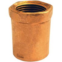 Copper Female Reducer Pipe Adapter, 3/8 IN Sweat x 1/2 IN FPT, 30124