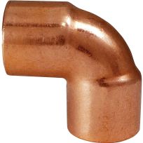 Copper 90 Degree Pipe Elbow, 1/2 IN Sweat, 31272