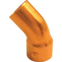 Copper 45 Degree Street Pipe Elbow, 1 IN Sweat x FTG, 31206