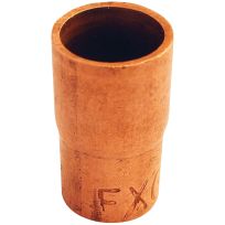 Copper Pipe Reducer, 3/4 IN FTG x 1/2 IN Sweat, 32064