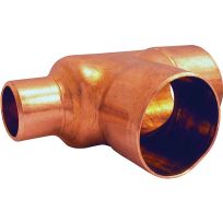 Copper Reducer Pipe Tee, 3/4 IN x 1/2 IN x 3/4 IN Sweat, 32790