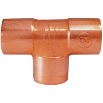 Copper Pipe Tee, 1 IN Sweat, 32818