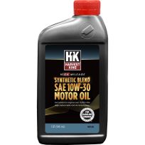 HARVEST KING® High Mileage Synthetic Blend SAE 10W-30 Motor Oil, HK158, 1 Quart
