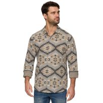 Threadgrit™ Men's Wesley Long Sleeve Knit Flannel Shirt