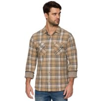 Threadgrit™ Men's Benjamin Long Sleeve Knit Flannel Shirt