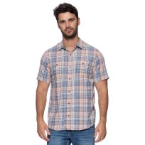 Threadgrit™ Men's Theodore Vintage Washed Short Sleeve Western Shirt