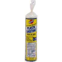 Warp's® Carry-Home® Coverall® Plastic Sheeting, 3 Mil, SP-3CH10-C, Clear, 10 FT x 25 FT