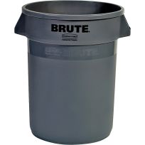 Rubbermaid Brute Trash Container, FG263200GRAY, Gray, 32 Gallon