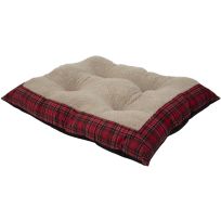 Aspen Pet Plaid Edge Tufted Pillow Bed, Assorted (Colors May Vary), 81199, 44 IN x 35 IN