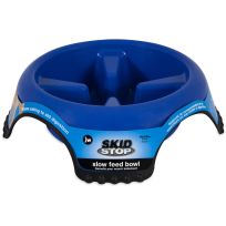 JW® Skid Stop Slow Feed Bowl, Assorted (Colors May Vary), 63242, 6 Cup