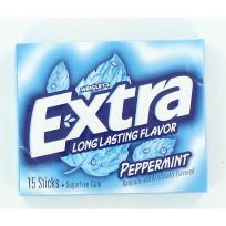 Wrigley's Extra Peppermint Sugarfree Gum, 15-Sticks, 3907