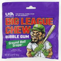 BIG LEAGUE CHEW® Bubble Gum, Grape, 580, 2.12 OZ