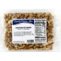 Family Choice™ Roasted/Salted Cashews, 40200, 11.5 OZ