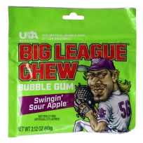 BIG LEAGUE CHEW® Bubble Gum, Apple, 581, 2.12 OZ