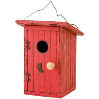 Backyard Essentials Birdie Loo Bird House, SE912