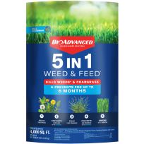 BIOADVANCED® 5-in-1 Weed & Feed, Granules, BY704860Z, 9.6 LB