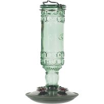 PERKY-PET® Antique Glass Bottle Hummingbird Feeder, 8108-2, Green, 10 OZ