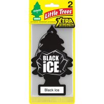 Little Trees® Air Freshener XTRA STRENGTH™ Black Ice, 2-Pack, U2P-20655