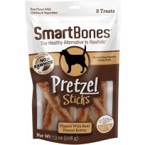 SmartBones® Pretzel Sticks with Peanut Butter, 8-Pack, SBPB-00759, 7.3 OZ
