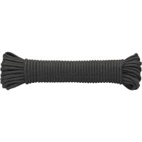 Rope King™ Nylon Paracord, NPC-1850-B, Black, 1/8 IN x 50 FT