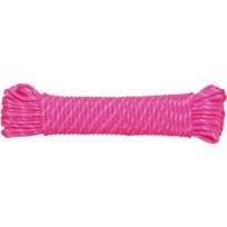 Rope King™ Nylon Paracord, NPC-1850-PW, Pink / White, 1/8 IN x 50 FT