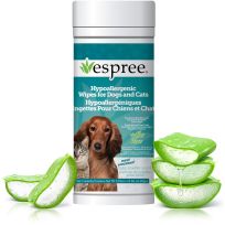 ESPREE Dog & Cat Hypoallergenic Aloe Wipes, 1031887