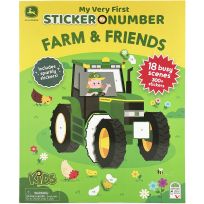 Cottage Door Press Sticker Book, John Deere Kids My Very First Sticker by Number Farm & Friends, 1008900