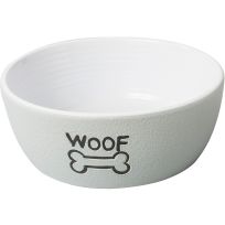 Spot Nantucket Woof Dog Dish, 58546, Gray, Large