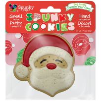 Spunky Pup Frosted Cookie Holiday Dog Treat, Santa, 6260, X-Large